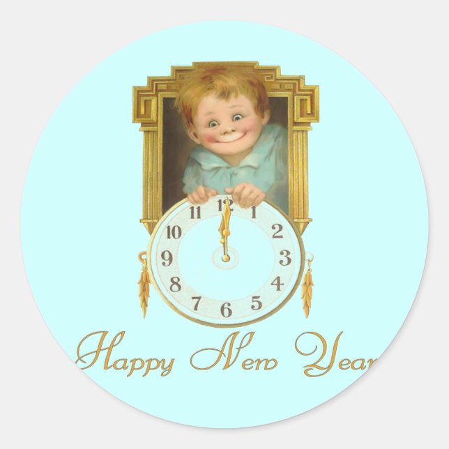Vintage New Year Stickers (Front)