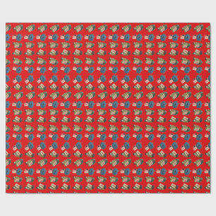Vintage New Year Wrapping Paper