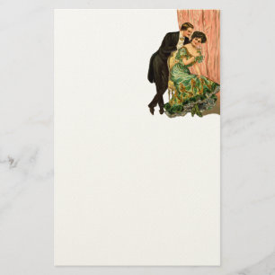 Vintage New Years Eve Felt Stationery