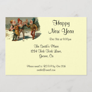 Vintage New Years Eve Invitation