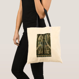 Vintage New York Architecture, Brooklyn Bridge Tote Bag