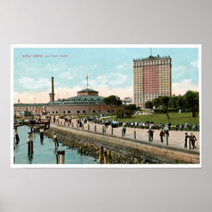 Vintage New York, Battery Park Poster