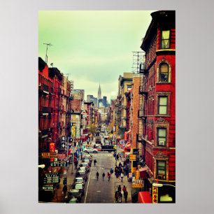 Vintage New York Chinatown Poster