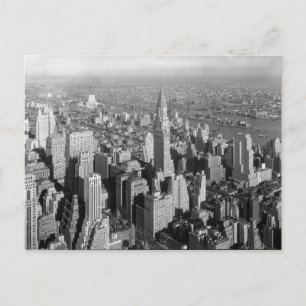 Vintage New York City Art Deco Skyscraper Postcard