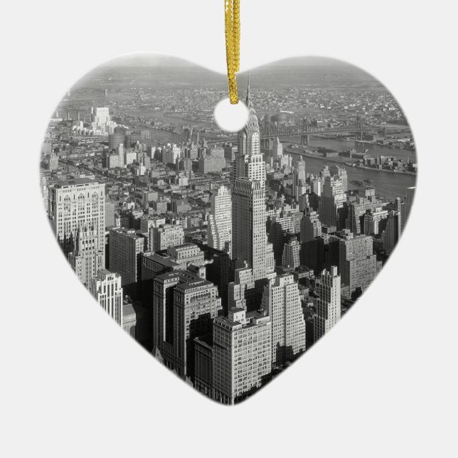 Vintage New York City Ceramic Ornament (Front)