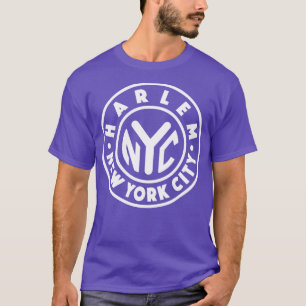 Vintage New York City Circle Harlem White T-Shirt