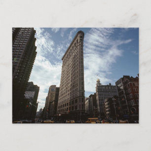 Vintage New York City Flatiron District 5th Avenue Postcard
