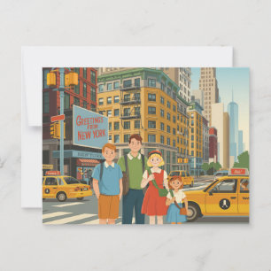 Vintage New York City   Greeting from Postcard