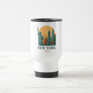 Vintage New York City – Minimalist Travel Mug