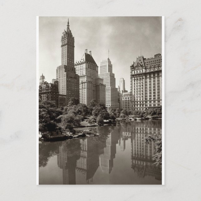 Vintage New York City Skyline Postcard (Front)