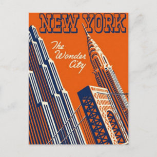 Vintage New York City, USA - Postcard