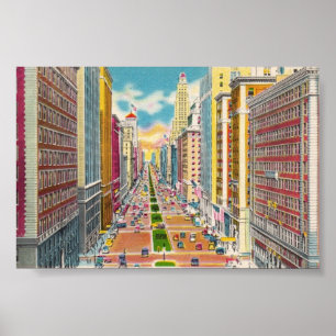 Vintage New York City, USA - Poster