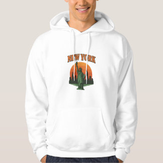 Vintage New York Graphic Design – Statue of Libert Hoodie