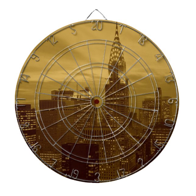 Vintage New York Manhattan Dartboard (Front)