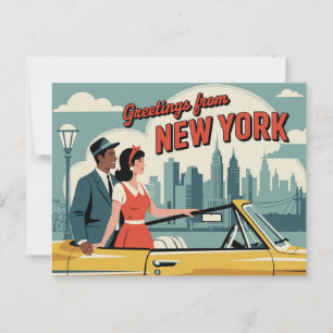 Vintage New York Postcard   Greetings from