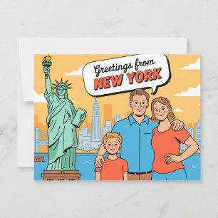 Vintage New York Postcard   Greetings from