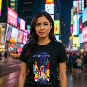 Vintage New York Times Square Atomic Age T-Shirt