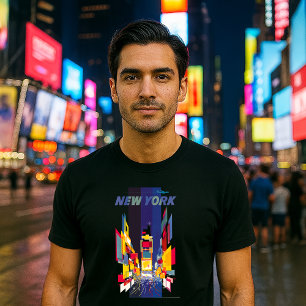 Vintage New York Times Square Atomic Age T-Shirt