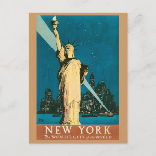 Vintage New York Travel Advertisement Postcard