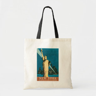 Vintage New York Travel Advertisement Tote Bag