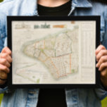Vintage New York travel map. Old city Retro Poster<br><div class="desc">Vintage New York map poster (1817). Retro travel map.</div>