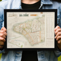 Vintage New York travel map. Old city Retro
