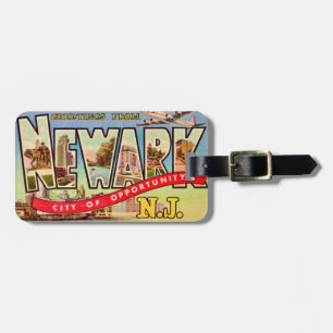 Vintage Newark, NJ Luggage Tag
