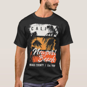 Vintage Newport Beach California Surf Cali Surfing T-Shirt