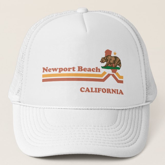 Vintage Newport Beach California Trucker Hat (Front)