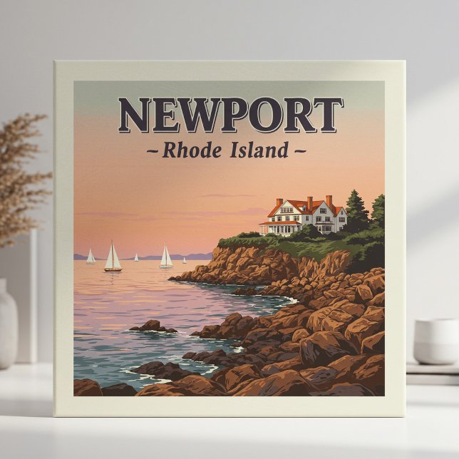 Vintage Newport Rhode Island Tile (Creator Uploaded)