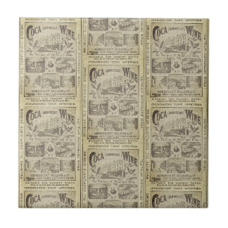 Vintage Newspaper Advertising Kitchen Tile
