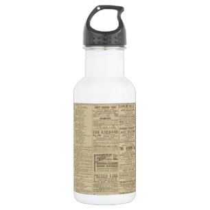 Vintage Newspaper background 532 Ml Water Bottle