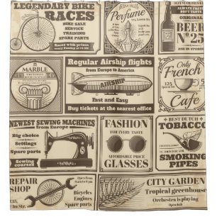 Vintage newspaper banners and advertising labels v