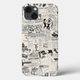 Vintage Newspaper  iPhone 13 Case