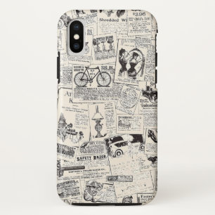 Vintage Newspaper iPhone XS Case