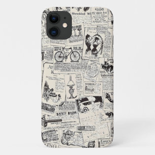 Vintage Newspaper iPhone 11 Case