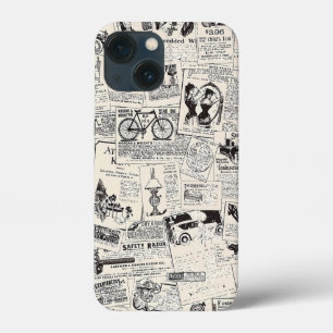 Vintage Newspaper iPhone 13 Mini Case
