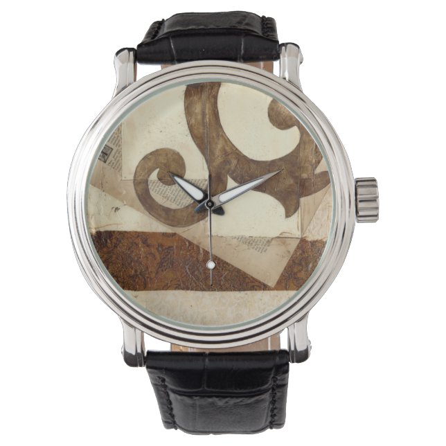 Vintage Newspaper Clipping Watch (Front)