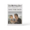 Vintage Newspaper Custom Photo Save the Date