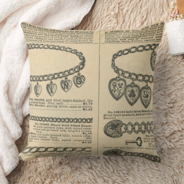 Vintage Newspaper design Throw Pillow (Blanket)