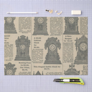 Vintage Newspaper design Tissue Paper