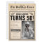  Vintage Newspaper Fun Custom Photo 50th Birthday