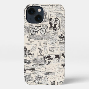 Vintage Newspaper  iPhone 13 Case