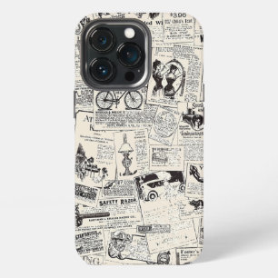 Vintage Newspaper iPhone 13 Pro Case
