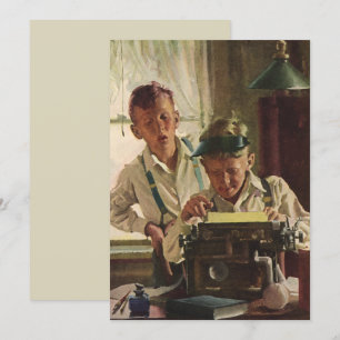 Vintage Newspaper Journalists, Writers Typewriter