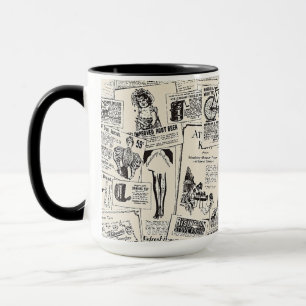 Vintage Newspaper Mug