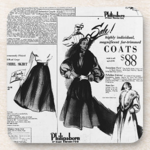 Vintage newspaper October 26th, 1951 Coaster