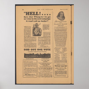 Vintage Newspaper Poster