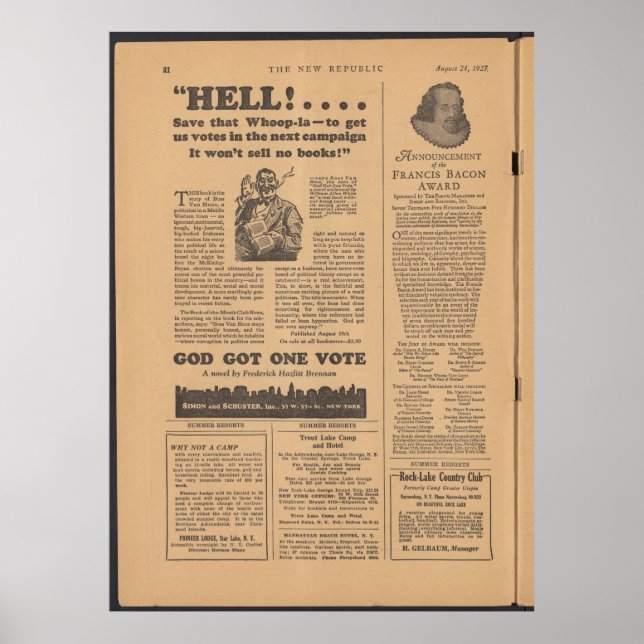 Vintage Newspaper Poster (Front)