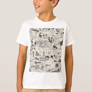 Vintage Newspaper  T-Shirt